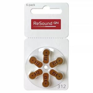 Pacote com 6 Baterias de Substituição A312 <span class=keywords><strong>ReSound</strong></span> para Aparelhos Auditivos, Suprimentos Domésticos de Qualidade Premium para Desempenho Confiável de Aparelhos Auditivos - Product Image 2