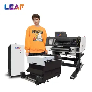 Impresora DTF LEAF de gran oferta, impresora DTF de 60cm con 2 cabezales i3200, máquina impresora