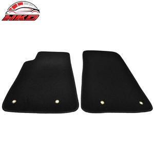 Alfombrillas para Chevy Camaro 10-15, alfombras antideslizantes de terciopelo negro, juego de 2 piezas - Product Image 3