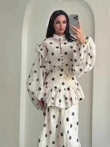 Robe de mariée élégante et respirante J-268, style palais rétro musulman, manches longues, pour femmes, style européen américain Jalabiya - Product Image 5