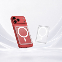 Nouvelle coque de téléphone transparente avec porte-cartes, protection magnétique puissante, fente pour cartes, étui de protection pour cartes de jeu, étui de présentation