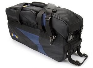 3 Ball Deluxe <b>Bowling</b> Tournament Roller Tote with Detachable Shoe and Accessory Bag Rolling 3 Ball <b>Bowling</b> Bag - Product Image 2