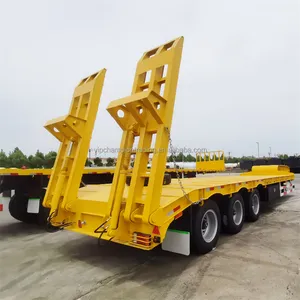 3 /4/5/6/7/8 eixos 80 100 120 130 150 ton caminh￣o escavadeira reboque gooseneck pesados semi reboque baixa cama reboque lowboy baixo