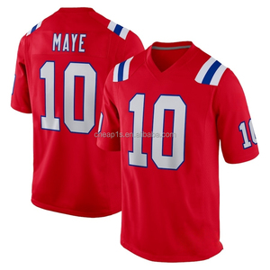 Jersey de Fútbol Americano Bordado al por Mayor de los New England Patriots, Color Azul Marino # 10 Drake Maye # 0 Gonzalez # Uniforme de Fútbol Americano de <span class=keywords><strong>Tom</strong></span> Brady Número 12 - Product Image 4