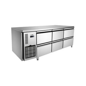 Frigorifero Commerciale LVNI <span class=keywords><strong>a</strong></span> <span class=keywords><strong>4</strong></span>-6 Porte con <span class=keywords><strong>Cassetti</strong></span> Sottobanco per Hotel e Ristoranti - Product Image 1