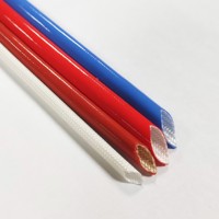 Gaine en fibre de verre en silicone de haute qualité excellente housse de protection de fil électrique isolée par douceur pour câbles