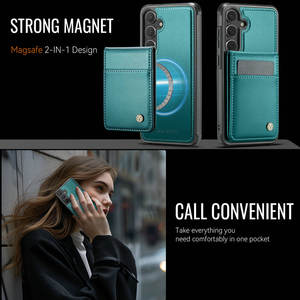 DropShipping per <span class=keywords><strong>Samsung</strong></span> S20 Cover posteriore custodia in pelle per <span class=keywords><strong>Samsung</strong></span> S20 <span class=keywords><strong>S21</strong></span> S22 S23 S24 S25 <span class=keywords><strong>FE</strong></span> custodia con magnete porta carte - Product Image 5