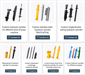 Cilindro Hidráulico/Neumático/DC JX de Inclinación Izquierda, Acero Cromado Duro, Personalizable Según Parámetros Técnicos para Maquinaria - Product Image 3