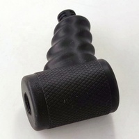 Connecteur coaxial RF à angle droit de type N 1/4'' avec protection de câble coaxial super flexible et manchons de protection en caoutchouc tressé