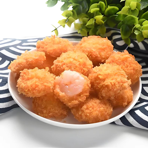 กุ้งลูกชิ้นเคลือบแป้งแช่แข็งพร้อมรับประทาน ฮาลาล ทอดสำเร็จรูป - Product Image 2