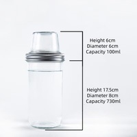 Bocaux en verre à double paroi pour overnight oats, pots à yaourt hermétiques, coupelles à salade portables, ensembles de tasses à petit-déjeuner avec couvercle et cuillère, logo personnalisé