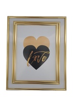 Cadre photo Longtai LTC en alliage d'aluminium à bord étroit pour affiches/certificats A4/A3, fixation murale avec design de porte segmentée