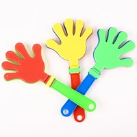 Accessoires de cheering promotionnels en plastique coloré, claquettes à main, bâtons de cheering, jouets bruyants pour fêtes, concerts et événements sportifs