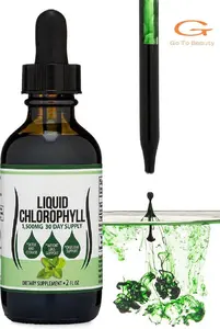 Detox Gotobeauty OEM High Quality Chlorophyll Liquid Drops Immune Support Natural Detox Chlorophyll Herbal Supplements