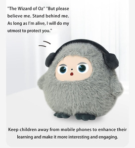 Juguete de peluche inteligente con pantalla LED y IA, juguete de peluche parlante con IA, juguete de alta tecnología con software de aplicación, juguete de peluche con IA - Product Image 2