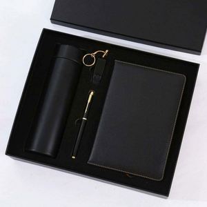 Luxury Corporate Custom Pu Leather Hardcover A5 Notebook Silk Screen Printed Vacuum Flask <b>Box</b> <b>Gift</b> Set - Product Image 6