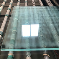 Verre de construction stratifié trempé PVB de sécurité, 8mm, 10mm, 12mm, prix de gros par m2