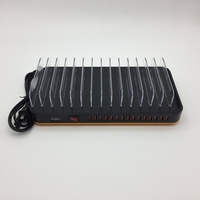 Station de charge USB 100W 15 ports avec diviseurs réglables QC2.0 Organisateur de périphérique Dock prend en charge plusieurs périphériques Sortie 5V/2.4A