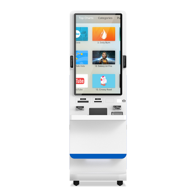 Self Service Touch Screen A4 Document Printing and Scanning Kiosk with Metal Keyboard