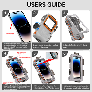 Ốp điện thoại chống nước chuyên nghiệp SHELLBOX dành cho lặn, thể thao, bảo vệ toàn diện 360 độ, kèm dây đeo - dành cho bóng đá - Product Image 5