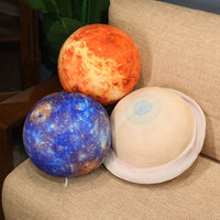 Coussin en peluche Système Solaire Huit Planètes, Poupée Terre-Lune Simulée, Coton PP Ultra Doux, Univers Galaxie