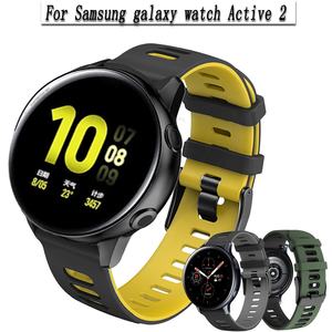 Pour Samsung pour Galaxy Watch Active 2 20mm 22mm Bracelet <span class=keywords><strong>Sport</strong></span> Bracelet en Silicone pour Active2 20mm et pour <span class=keywords><strong>Huawei</strong></span> <span class=keywords><strong>GT2</strong></span> <span class=keywords><strong>42mm</strong></span> - Product Image 2