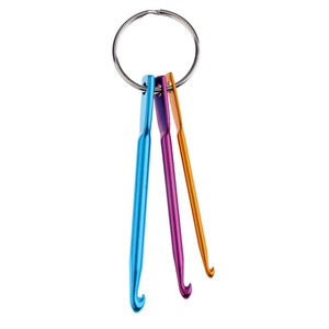 Hook Size 3/4/5mm 3 Sizes/<b>set</b> Mini Aluminum Keychain Crochet Hooks DIY Multicolour Crafts Tools Knitting Needles <b>Sewing</b> Tools - Product Image 1
