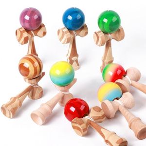 Juguete Kendama de Madera Natural, Juego Creativo de Entrenamiento de Destreza para Niños, Adolescentes y Adultos - Product Image 3