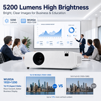 Projecteur laser WUXGA 5200 lumens 1920x1200 haute luminosité pour salle de conférence