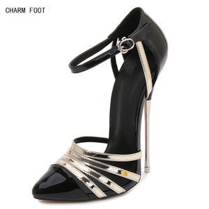 Di estate di modo del nastro di corrispondenza di colore Dell'unità di elaborazione di tessuto super high heel 16 centimetri <span class=keywords><strong>tacchi</strong></span> inferiori <span class=keywords><strong>rossi</strong></span> - Product Image 2