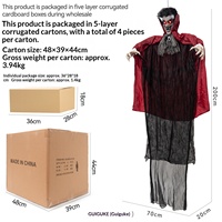 Nouveauté Halloween : Décoration à induction électrique, pendentif fantôme vampire suspendu pour maison hantée et pièce secrète