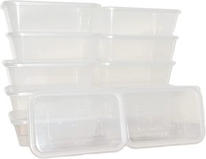 Envase Transparente de Plástico Desechable de 1000 ml para Almacenamiento de Alimentos en Microondas, para Fideos y Hamburguesas - Product Image 1