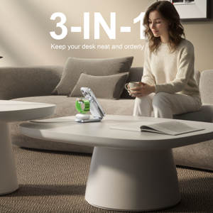 Chargeur sans fil magnétique multifonctionnel <span class=keywords><strong>3</strong></span> en 1 Qi2.2 25W tendance pour iPhone, écouteurs et iWatch, production OEM - Product Image 4