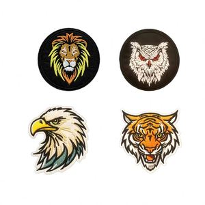 Nouvelle broderie thermocollante tigre lion aigle hibou pour vêtements, sacs, jeans, décoration - Product Image 2