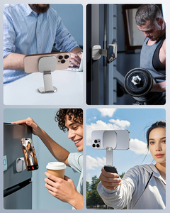 OATSBASF portatile 2-Layer doppio lato magnetico in metallo supporto per telefono compatibile con <span class=keywords><strong>iPhone</strong></span> auto e supporto da scrivania per più scene - Product Image 6