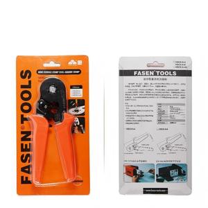 Pince à sertir texturée en acier au carbone de qualité industrielle HSC8 6-4, 0,25-10 mm AWG23, pour cosses tubulaires, entrée frontale - Product Image 4