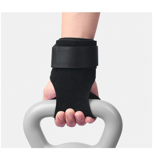 Sports <b>Dumbbell</b> Weightlifting Training Weightlifting Palm Protection Leather Anti-Wear Hand Pads Velcro Compression Adjustable - Product Image 5