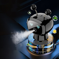 Diffuseur d'arômes intelligent pour voiture, vaporisateur automatique, rechargeable par USB, parfum de voiture avec écran d'expression dynamique