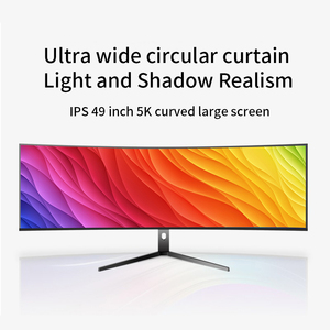 FreeSync จอ LCD ขนาด49นิ้ว75Hz สำหรับเล่นเกมคอมพิวเตอร์หน้าจอ HD เต็มจอ LCD แบบโค้ง<span class=keywords><strong>5K</strong></span> 49นิ้ว - Product Image 3