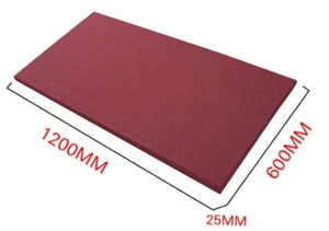 แผ่นผ้าซับเสียงอะคูสติกขนาด 25/50 มม. สำหรับห้องอัดเสียง แผ่นผนังกันเสียง - Product Image 3
