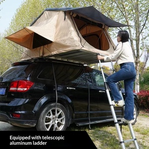 Tente de toit entièrement automatique, tente de camping imperméable, ouverture rapide, pliable, en alliage d'aluminium, double couche, quatre saisons, >3000 mm - Product Image 4