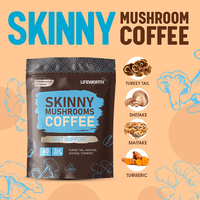 Café instantané minceur LIFEWORTH au champignon, café diététique pour la concentration mentale, queue de dinde, maitake, curcuma, 100% arabica, torréfaction moyenne