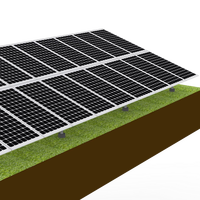 Système de montage de panneaux solaires CHIKO, système de montage au sol pour panneaux solaires, support en aluminium T2VC, charge de neige 1,4KN/M2, OEM personnalisé