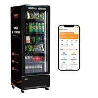 Máquina Expendedora Qingo con Certificación ISO9001, Diseño Duradero, Mantenimiento Predictivo con IA, Acero Inoxidable, Capacidad de 418L, Pantalla Táctil, ADA