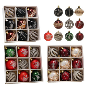 Luxury Glitter Xmas Balls Gift <b>Box</b> <b>Christmas</b> Tree Decor Glitter Shatterproof Plastic Baubles Hanging <b>Christmas</b> Ball Ornaments - Product Image 2