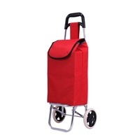 Chariot de courses portable, chariot à main pour l'épicerie, chariot monte-escaliers à double roues, petit chariot domestique, chariot à pousser, logo personnalisé, pliable