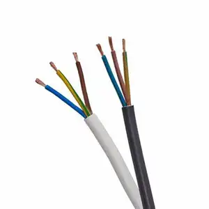 Suministros cables de alimentación VDE trenzado Kabel h05vv F 1,5 mm2 2, 5 mm2 4mm2 6mm2 cable multinúcleo aislamiento de PVC cable revestido