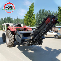 Máquina de Cavar Zanjas con Cadena para Tractor PTO, Uso Agrícola y de Construcción, Equipo de Excavación de Zanjas de Grado Industrial y Duradero