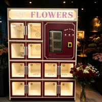 Distributeur de fleurs écologique et efficace avec batterie solaire et moniteur d'énergie