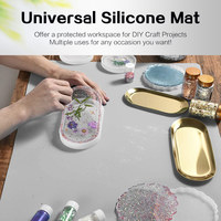 Tapis de table en silicone antiadhésif 60*90 pour enfants, tapis de peinture en silicone, tapis de table résistant à la chaleur